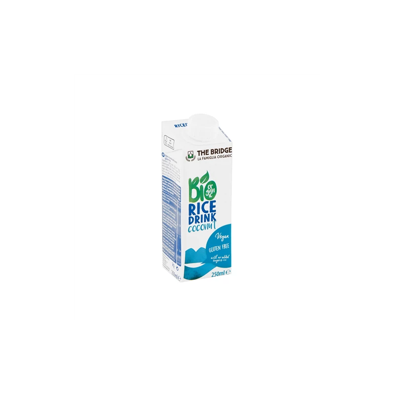 The Bridge Bio Kókuszos rizsital, 250 ml (gluténmentes) (UHT)