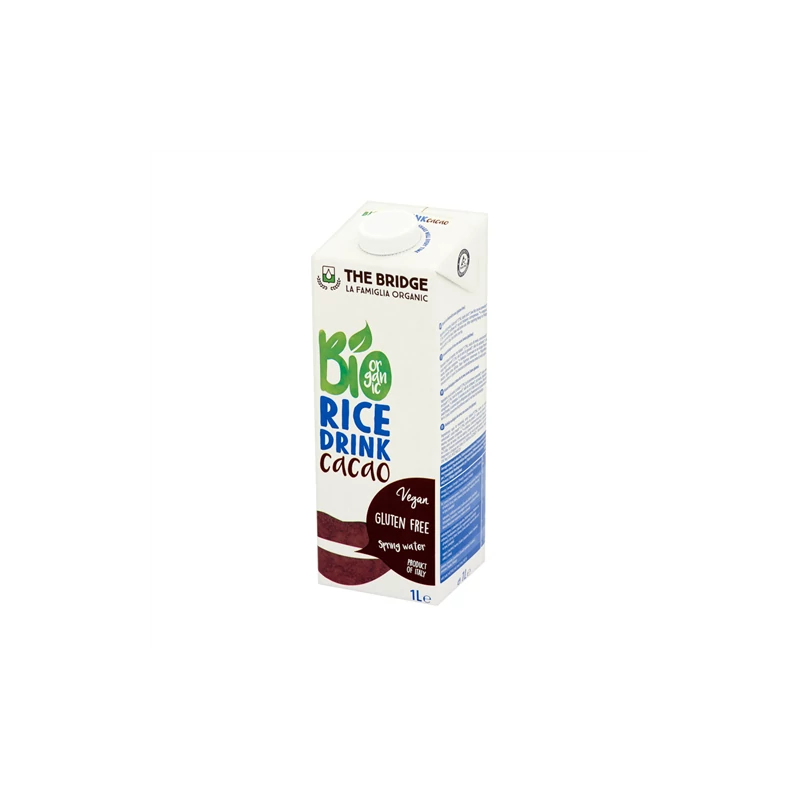 The Bridge Bio Kakaós rizsital, 1000 ml (gluténmentes) (UHT)