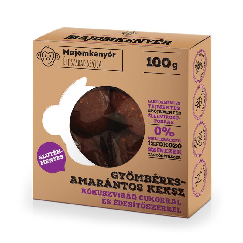 Majomkenyér Gyömbéres-amarántos paleokeksz
