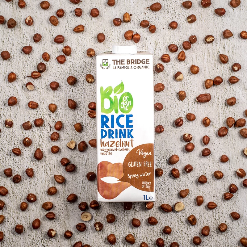 The Bridge Bio Mogyorós rizsital, 1000 ml (gluténmentes) (UHT)