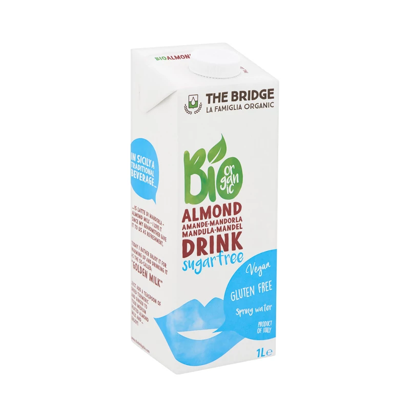 The Bridge Bio Mandulaital 3%, cukormentes, 1000 ml (gluténmentes) (UHT)