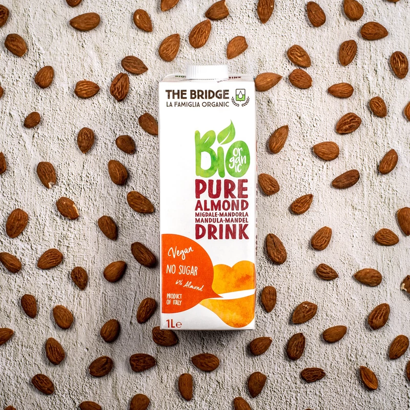 The Bridge Bio Mandulaital Pure 6%, 1000 ml (gluténmentes) (UHT)