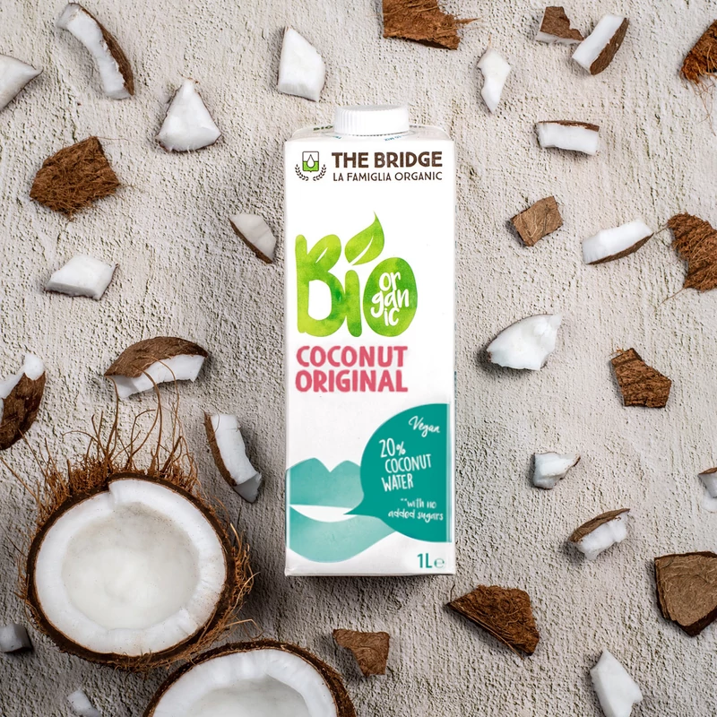 The Bridge Bio Kókuszital 20% kókuszvízzel, 1000 ml (gluténmentes) (UHT)