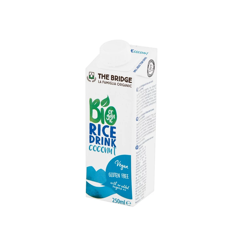 The Bridge Bio Kókuszos rizsital, 250 ml (gluténmentes) (UHT)